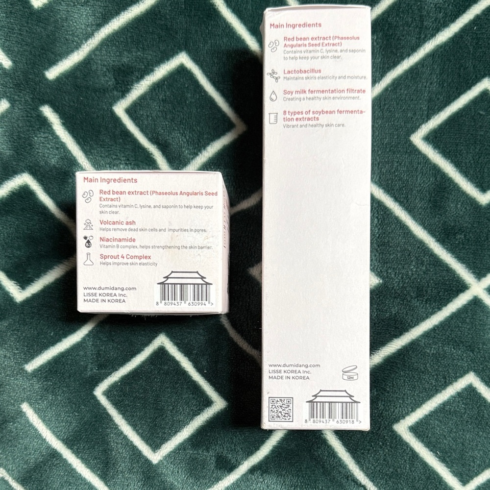 Red Bean Cream Moisturizer - Red Bean Essence Toner Set - Picture 3 of 3